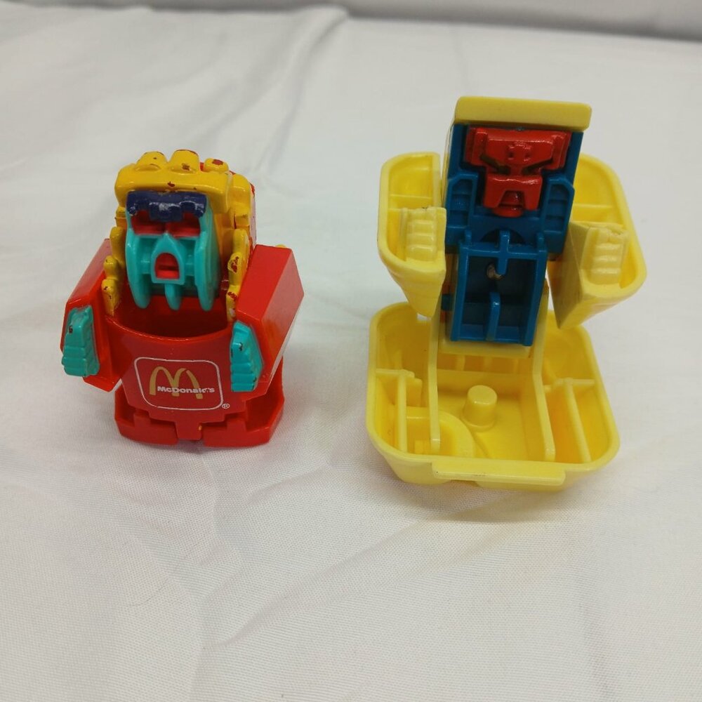 Set of 2 Vintage McDonald's Transformers Figures
